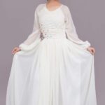 Women’s Full Flare Gown – White