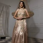 Women’s Embroidered Cutwork One-Shoulder Satin Gown