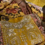 UNSTITCHED SALWAR SUIT 3PCS SET | MUSTARD YELLOW
