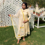 Butter White Silk 3Pcs Suit Set